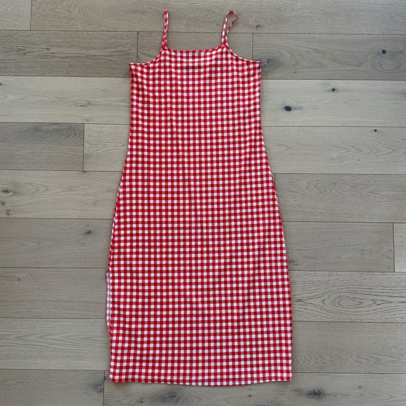 ASOS Dresses & Skirts - Vero Moda slip midi sundress in red gingham